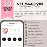 30 Black & Pink Instagram Eyelash Extension Highlight Covers Rebrand Editable & Customisable Instant Download - Giali Lashes