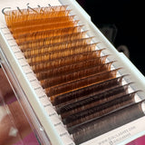 Brown Ombré Russian Volume Lash Tray 0.07