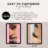 Classic & Volume Eyelash Extension Editable Printable Lash Training Manual With Resell Rights Add Your Own Logo - Giali Lashes