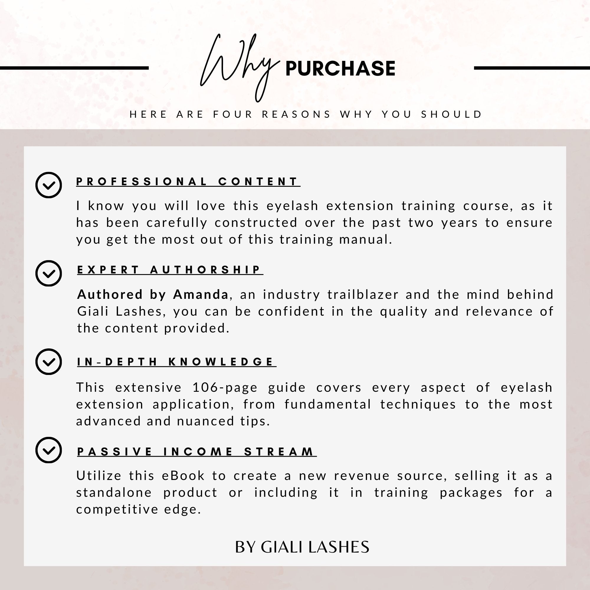 Classic & Volume Eyelash Extension Editable Printable Lash Training Manual With Resell Rights Add Your Own Logo - Giali Lashes