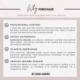 Classic & Volume Eyelash Extension Editable Printable Lash Training Manual With Resell Rights Add Your Own Logo - Giali Lashes