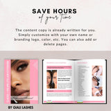 Classic & Volume Eyelash Extension Editable Printable Lash Training Manual With Resell Rights Add Your Own Logo - Giali Lashes