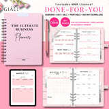 The Ultimate Digital Business Girl Boss Planner Template With Master Resell Rights - Giali Lashes