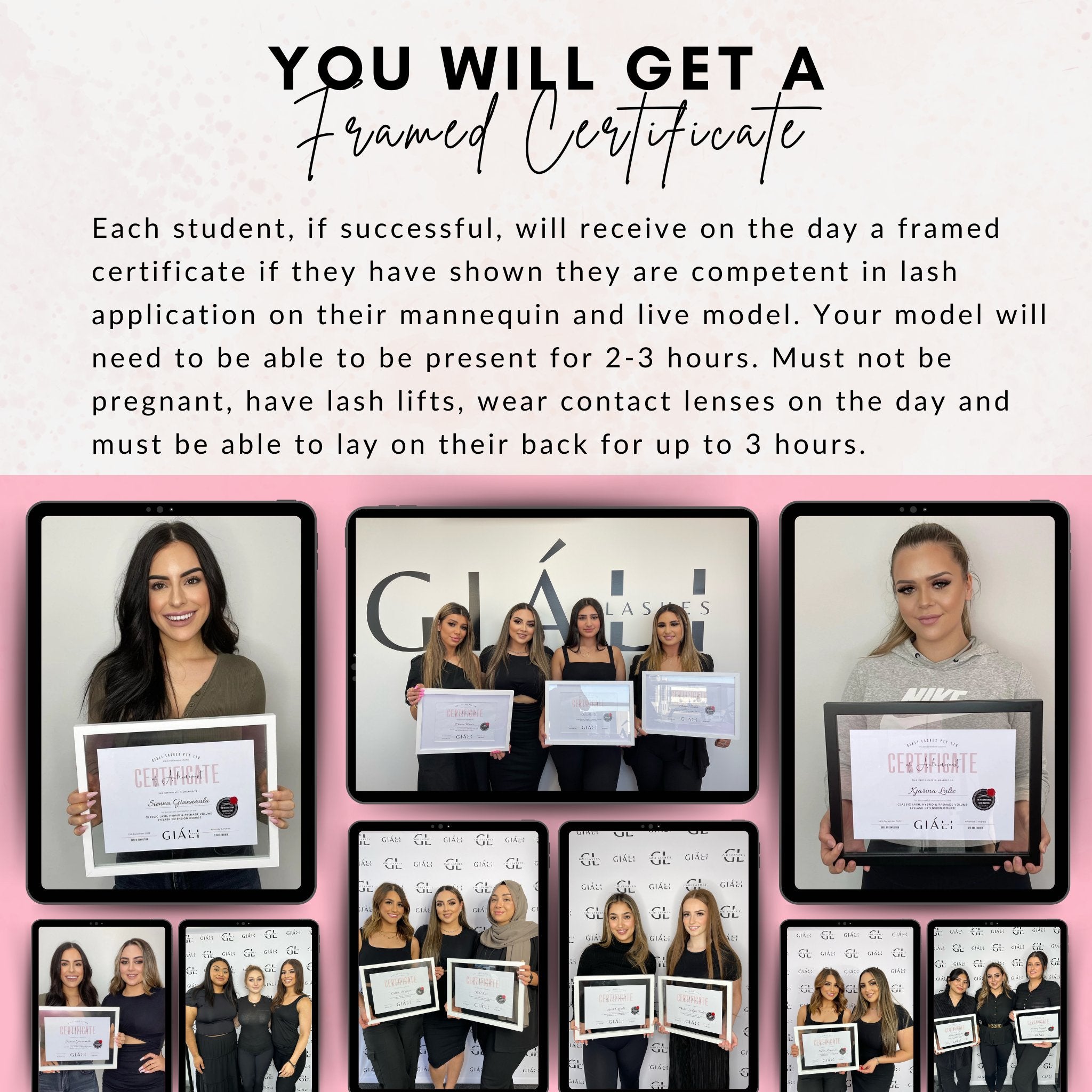 CLASSIC & VOLUME EYELASH EXTENSION COURSE - 2 DAY COURSE - Giali Lashes