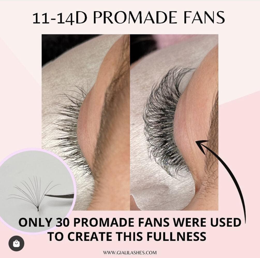 Giáli Lashes 11D-14D Handmade Loose Pro-Made Mega Volume Fans 0.03 - Giali Lashes