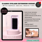 Online Classic Eyelash Extension Course (with BONUS Social Media Tips)