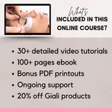 Online Classic, Hybrid, Premade Volume Eyelash Extension Course (with BONUS Social Media Tips) - Giali Lashes