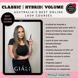 Online Classic, Hybrid & Volume Lash Course + Bonus Social Media Tips!