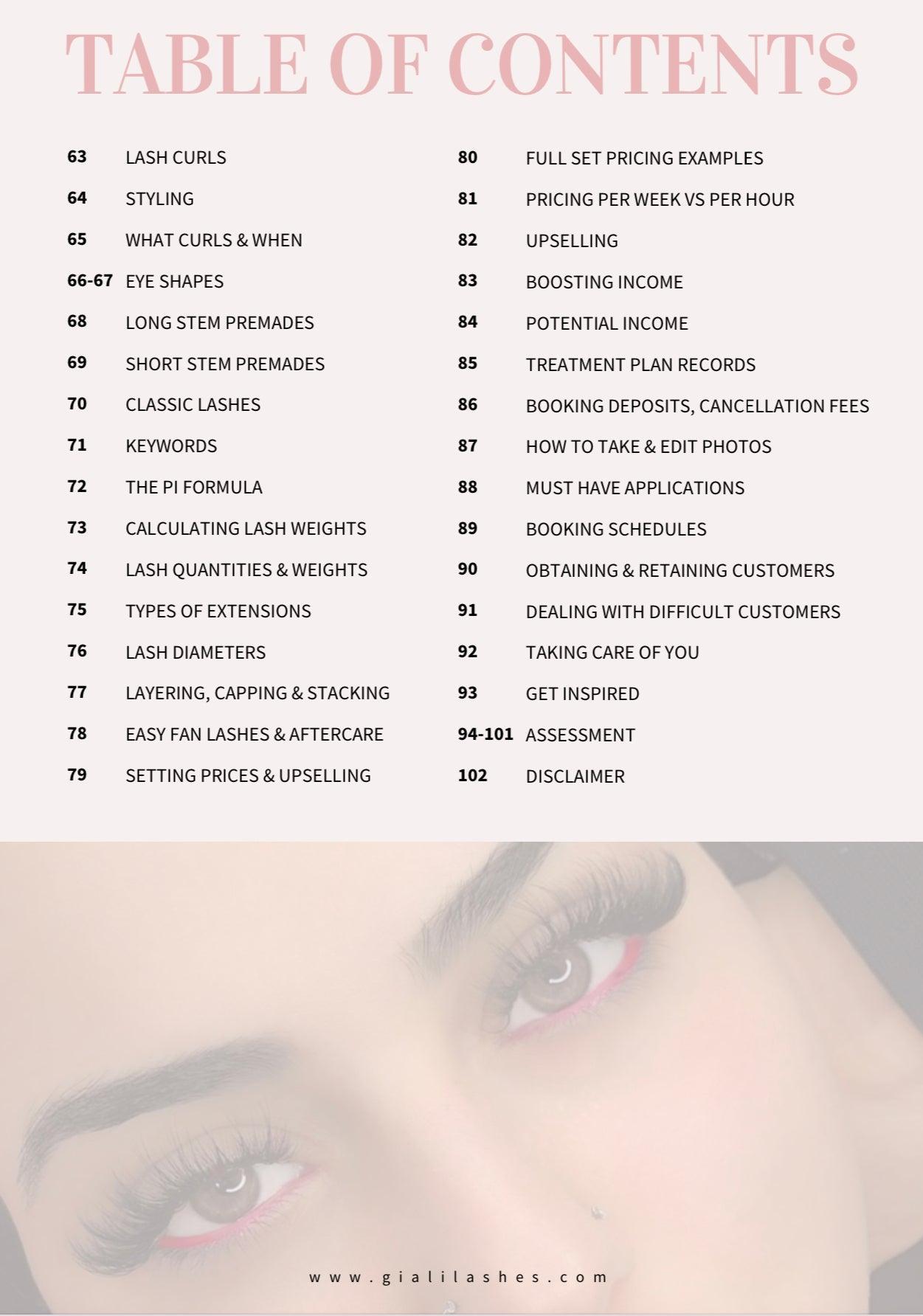 Online Classic, Hybrid, Premade Volume Eyelash Extension Course (with BONUS Social Media Tips & FREE Kit*)-Giali Lashes