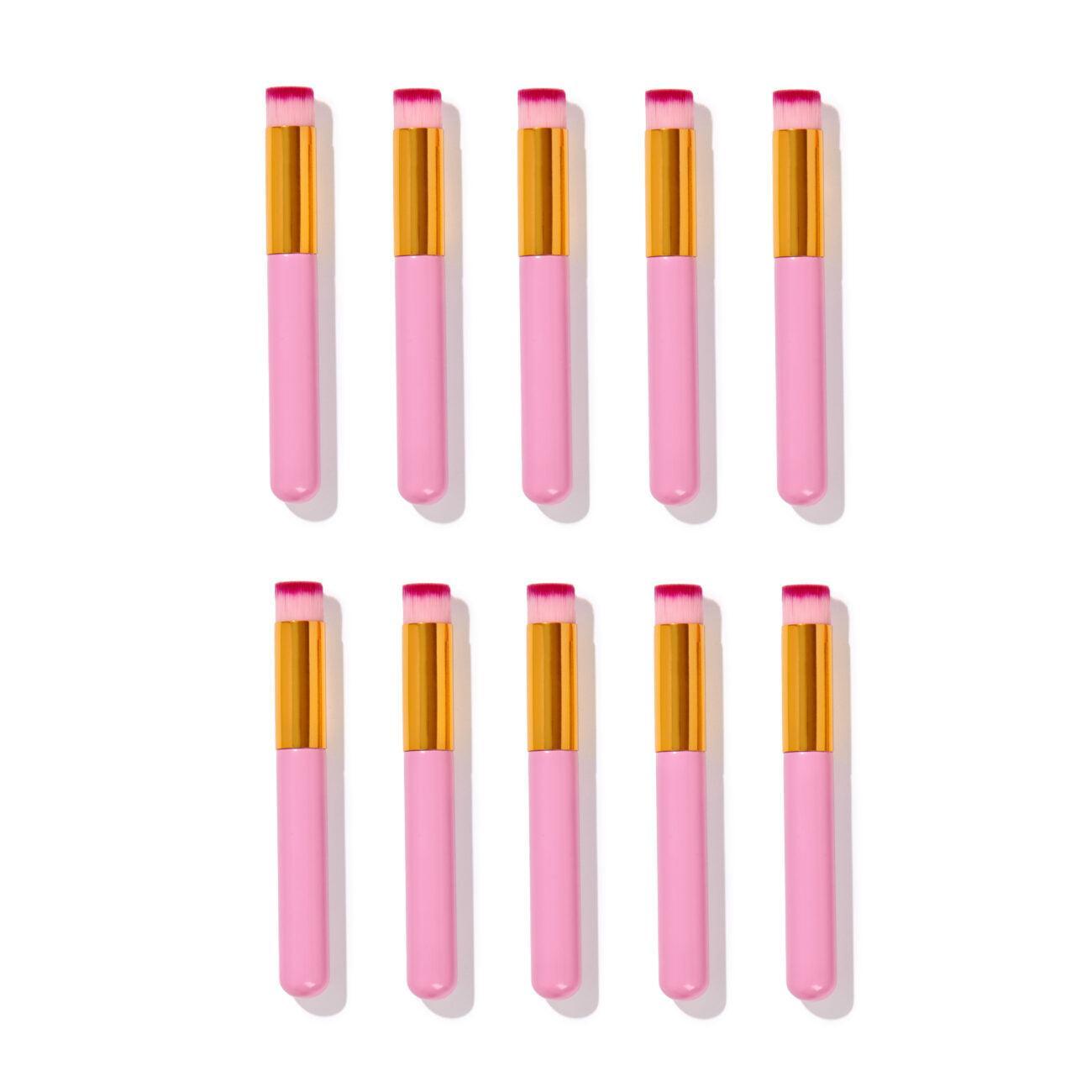 Pink Eyelash Extension Cleansing Brushes 10pcs-Giali Lashes
