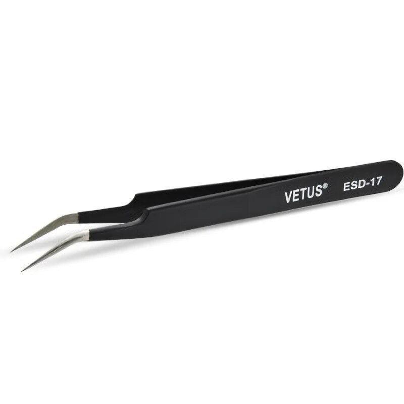 Vetus ESD17 Straight Curve Anti Static Tweezer - Giali Lashes