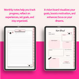 Digital Undated Monthly Budget Planner With Hyperlinks Printable Downloadable with MRR