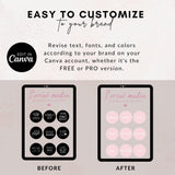 30 Instagram Black Eyelash Extension Highlight Covers Editable & Customisable Instant Download - Giali Lashes