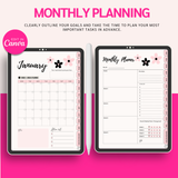 Digital Undated Monthly Budget Planner With Hyperlinks Printable Downloadable with MRR