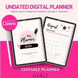 Digital Undated Monthly Budget Planner With Hyperlinks Printable Downloadable with MRR