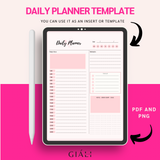 Daily Undated Planner Template