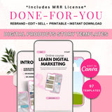 97 Digital Product Story & Reel Cover Templates Ebook With Master Resell Rights To Rebrand Resell Edit Print & Downloadable - Giali Lashes