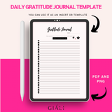 Daily Gratitude Journal Template