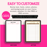 Digital Goal Tracker Template Editable In Canva - Giali Lashes 