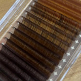 Brown Ombré Russian Volume Lash Tray 0.07 - Giali Lashes