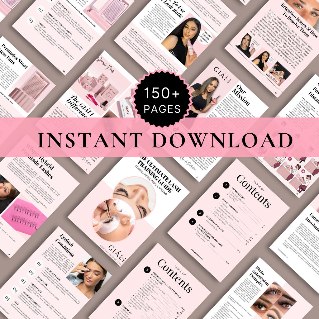 Eyelash Extension Manual & Lash Course Ebook PDF - Giali Lashes