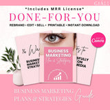 Guide To Business Marketing Plans & Strategies Ebook With Master Resell Rights To Resell Rebrand Edit Print & Download