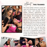 CLASSIC & VOLUME EYELASH EXTENSION COURSE - 2 DAY COURSE - Giali Lashes