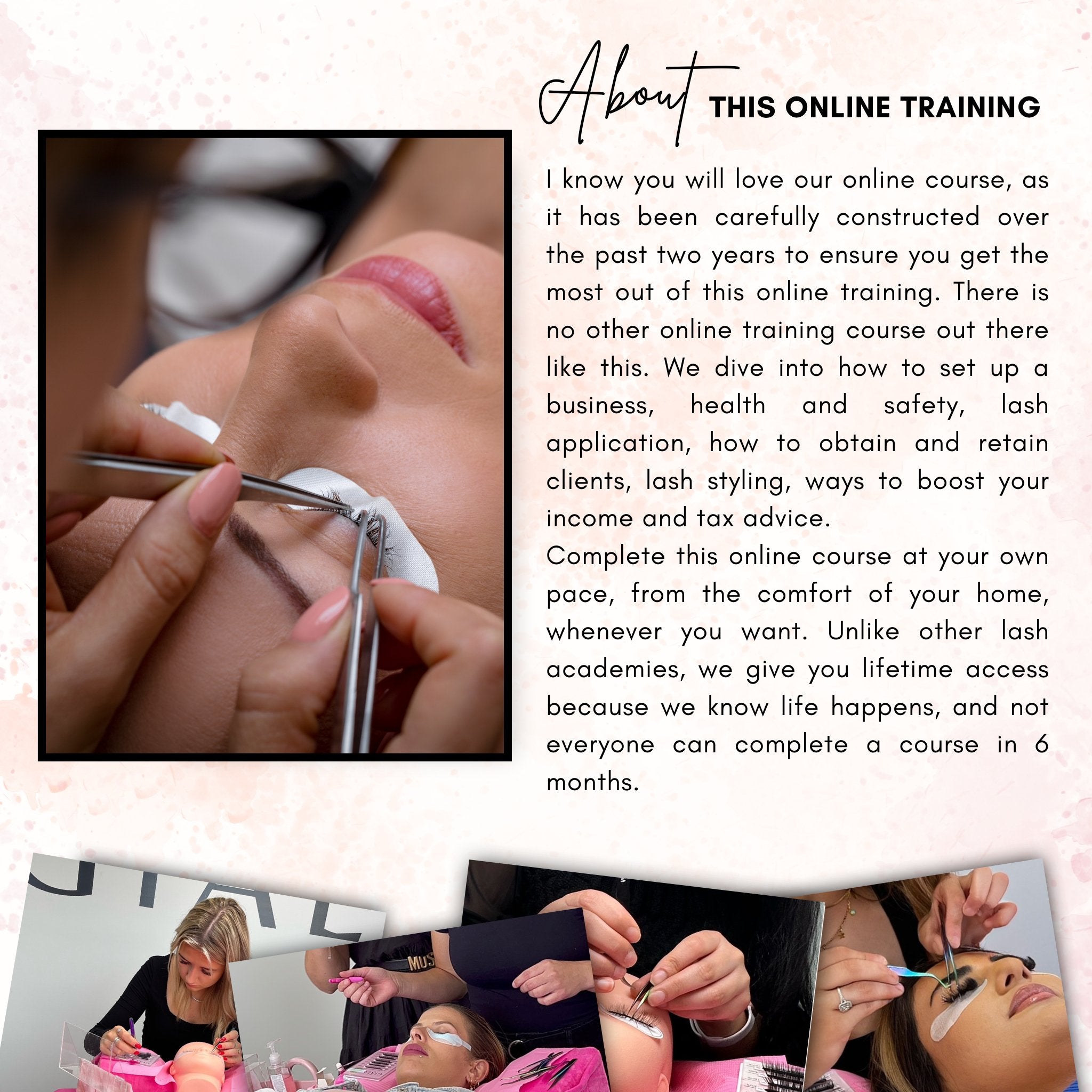 Online Classic Eyelash Extension Course (with BONUS Social Media Tips) - Giali Lashes