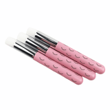 Pink Mini Eyelash Pattern Extension Cleansing Brushes-Giali Lashes