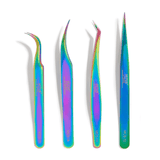 Vetus Rainbow Tweezer Set Of 4-Giali Lashes